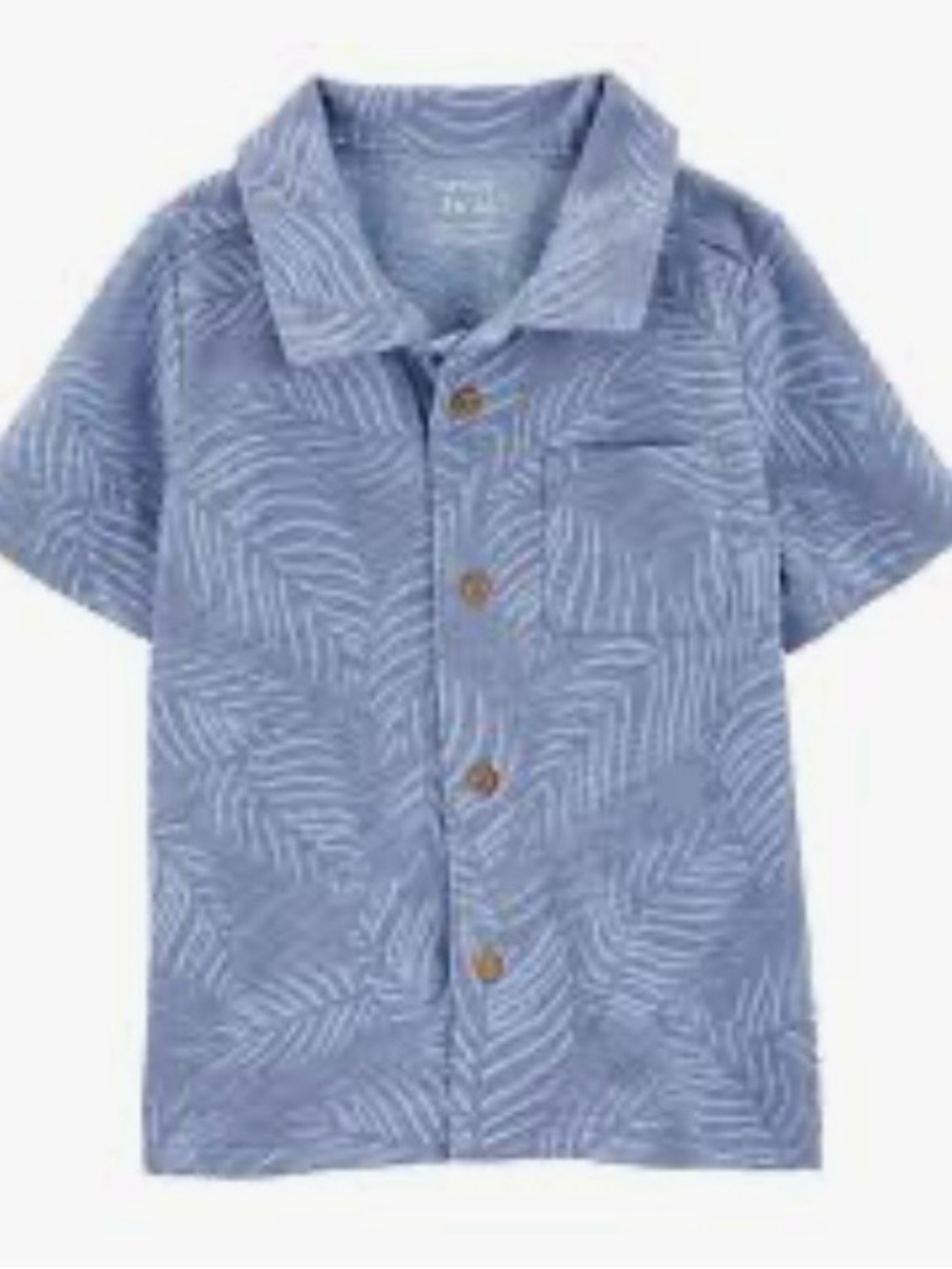 Palm Leaf Print Shirt